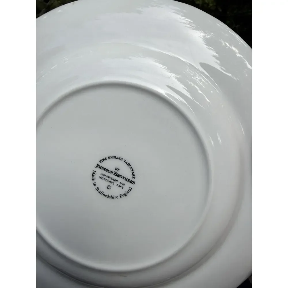 5 Johnson Brothers Richmond White Bread & Butter Salad Plates 8”